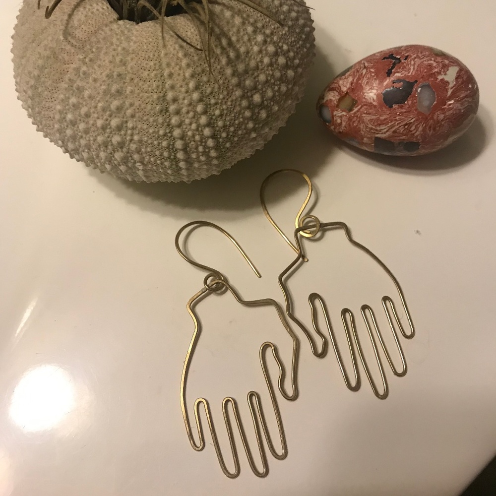 We Mumble Hand Earrings